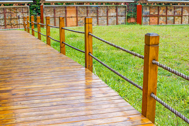 Wooden Pathway Garden 1137 92 - Carpentry Pros